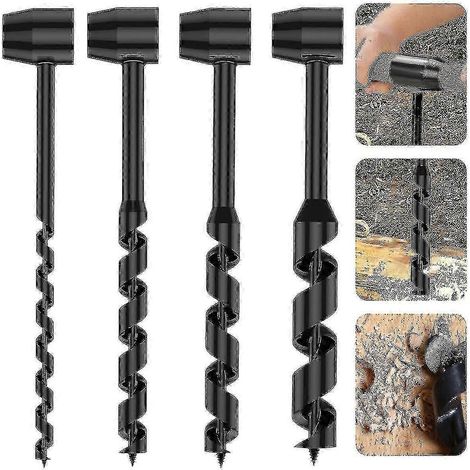 Tarière manuelle en acier au carbone pour survie/bushcraft – Foret auto-perceur portable (19 x 230 mm) (1/5)