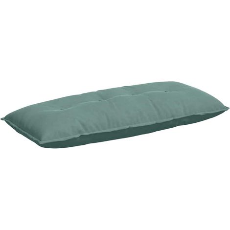 Coussin de Dos Vert Mer 120 x 50 cm Tissu en velours côtelé (1/5)