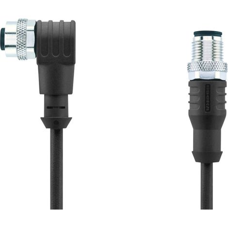Escha 8044050 Sensor-/Aktor-Steckverbinder, konfektioniert M12 Stecker, gerade, Buchse, gewinkelt 2.