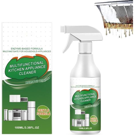 Fly Cleanse Nettoyant Enzymatique Moussant Multi-Usages Spray, Flycleanse Spray Nettoyant Puissant Pour Dégraisser La Cuisine, Enzyme Foam Cleaner Pour Appareils De Cuisine, Oven, Range Hood (1PC) (1/5)