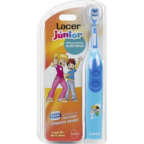 Spazzolino elettrico - Lacer - Junior - Ricaricabile - Colore blu - Ragazzo