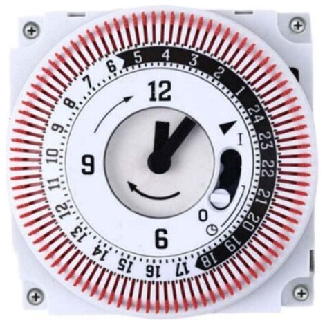 Green Mobility-Minuteur mécanique 250 V, compteur de temps, rappel 15 min/24 h, minuteur de cuisine, contrôleur d'économie d'énergie, interrupteur de minuterie industriel (1/4)