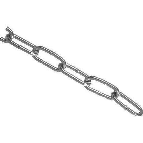 Chaine inox A4 maillons longs diam. 5,0 mm, Longueur: 50 m (1/3)