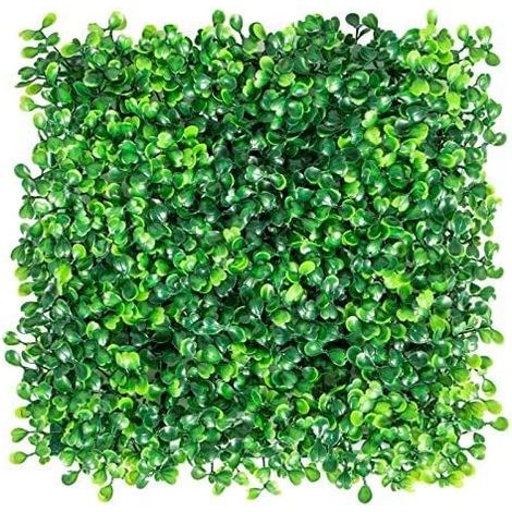 Siepe artificiale per parete sempreverde verticale "Bosso" da intero ed esterno 1 x 1 mt (1/4)