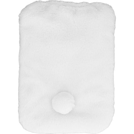 Coussin en peluche pour animaux de compagnie, doux pour la peau, chaud, pour chien, grand lit de sécurité pour chat, pour dormir, se détendre, jouer, blanc L (1/5)