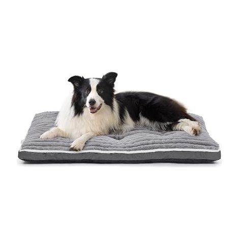 Dog Basket Medium Size: Grey Dog Mat (90 x 60 x 7 cm)