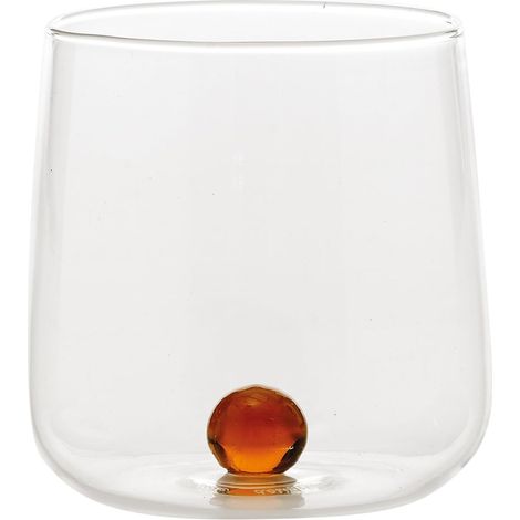 Bicchiere borosilicato Bilia Tumbler Zafferano set 6 pezzi colore giallo oro (1/5)