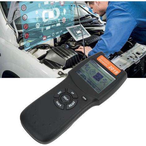 Die Version D900 2019 des Kfz-Fehlercodelesers ist mit verschiedenen Automarken kompatibel, darunter BMW, Benz, Audi, Honda und Toyota (Batterie nicht im Lieferumfang enthalten). (1/5)