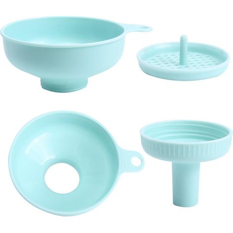 3-in-1 Trichter-Set mit breiter Öffnung und Griff für Küche, Öl, Bohnen, Marmelade (1/5)