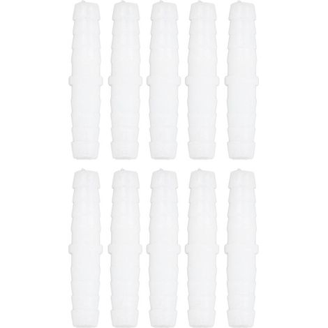 Raccord de tuyau en plastique, 10 pièces, raccord droit et égal, épisseur de barbelé, adaptateur d'union de Joint 6-6mm (1/5)