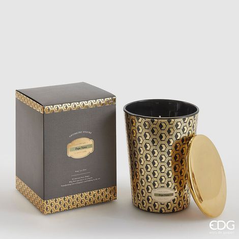 EDG Enzo De Gasperi Candela Enigma con Profumo H 16 Cm 810 Gr Black Pepper Scatola Regalo