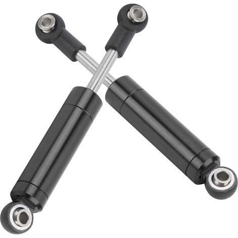 Amortisseur 82mm en alliage d'aluminium pour Traxxas Slash 2WD, ressort intégré - Noir (1/5)