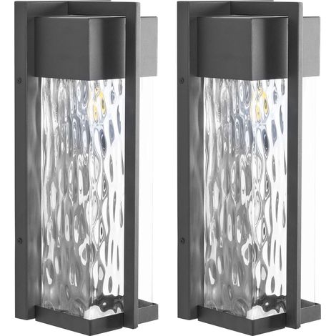 Außenwandleuchte 2er Set MALKI Schwarz (1/5)