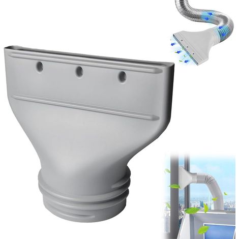 Adaptateur Tuyau Climatiseur Mobile, Raccord plat pour tuyau d’échappement, Adaptateur Plat pour Tuyau D'évacuation de Climatisation 130/150 mm, Pour Fenêtre Et Porte,Kit De Ventilation (1/5)