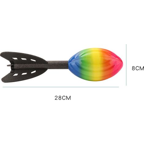 Ballon de football longue distance Rainbow Classic en PU, idéal pour s'amuser à l'intérieur et à l'extérieur (1/5)