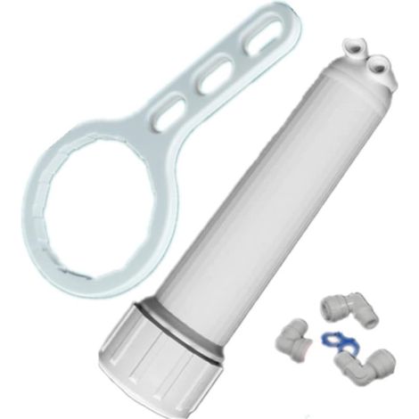 Système de Filtre à Eau, 1812/2012-50/75/100/125/150 GPD Osmose Inverse RO Membrane Filtre Logement 1/4 Clé À Connexion Rapide Cuisine Purificateur d'eau Pièces (1/2)