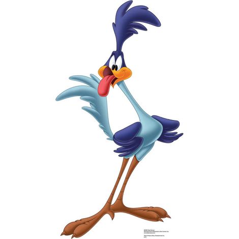 Figurine en carton Bip Bip et Coyote le Roadrunner le Géocoucou Hauteur 97 cm
