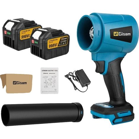 Souffleur d'air, moteur sans balais, haute vitesse de vent, 2 Ensemble de Batteries (1/2)
