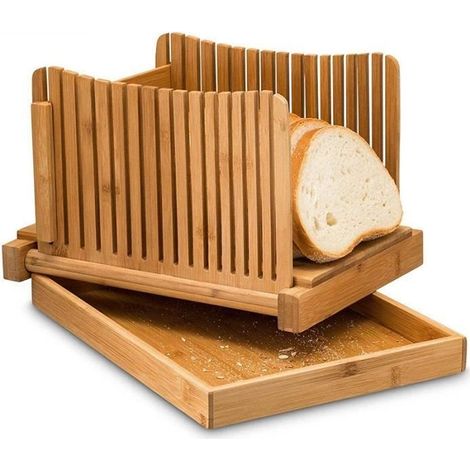 Trancheur de pain - MARSEE - Pliable en bambou - Écologique - Compact - Facile à nettoyer (1/4)