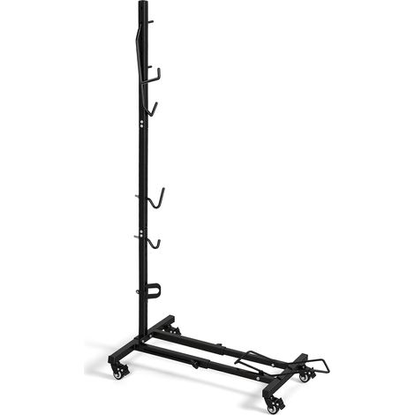 Randaco Fahrradständer 3 in 1 verstellbar Stahl schwarz Garage (1/5)