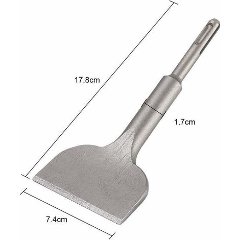 Burin SDS PLUS Carrelage, Ciseau à Carrelage 165mm x 75mm Haute Qualité Nouvellement Améliorés, Burin pour Carreleur, Ciseau à Tuiles Courbé Ciselé pour Céramique et Carreaux de Sol (1/3)