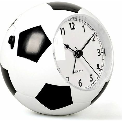 Réveil pour enfants, motif football, réveil, table de chevet, réveil musical créatif, look football, alimenté par piles, cadeau pour garçons et filles qui aiment les réveils de football (1/4)