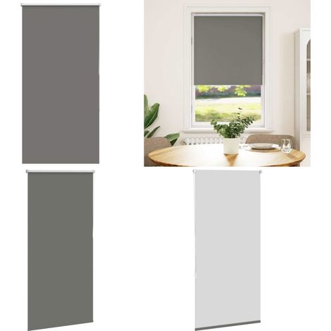 vidaXL Verdunkelungsrollo Grau 85x175 cm Stoffbreite 80,7 cm Polyester (1/5)