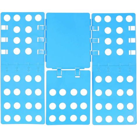 Clothes Folding Board 3rd Generation 68x57 Folder Shirts Folder T-Shirts Flip Flop, Blue (1/5)