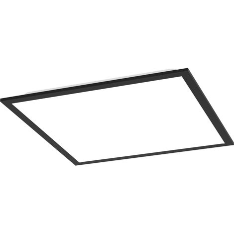 Eglo LED Deckenleuchte Moradillo schwarz 39,5 x 39,5 cm warmweiß-kaltweiß