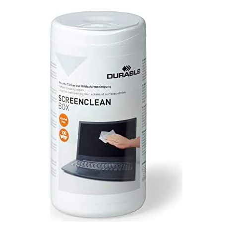 Reinigungstuch SCREENCLEAN BOX CRT-Monitore TFT-Monitore Laptops Bildschirmfilter Glasoberflächen von Kopierern Glasoberflächen von Scannern feucht 100 (1/4)