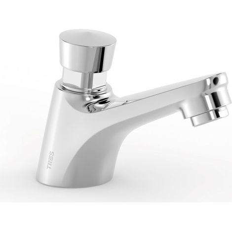 GRIFO TEMPORIZADO DE 1 AGUA PARA LAVABO CONEXIÓN ROSCADA