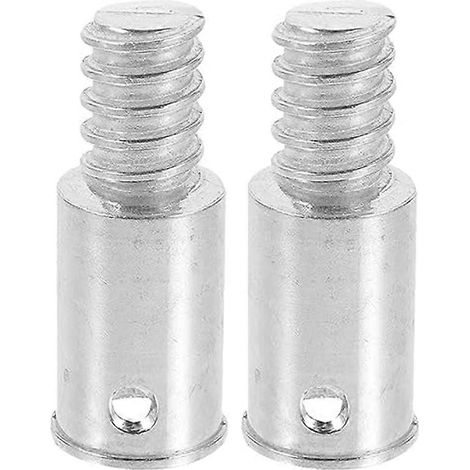 Kit de réparation de rechange pour embouts filetés (2 pièces), embouts de poignée filetés en aluminium pour bois ou métal de 0,72 pouce. (1/5)
