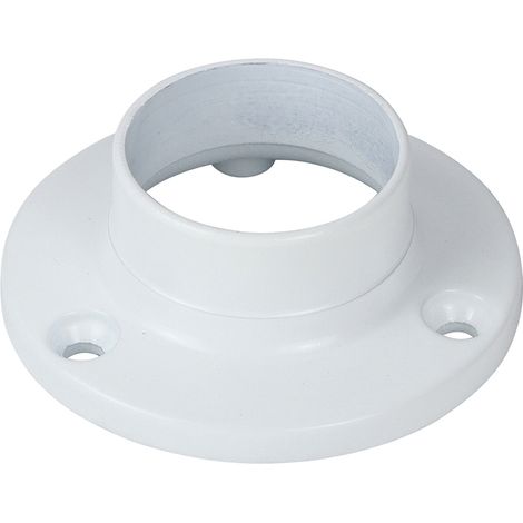 TIMCO End Socket For Round Tube White - 25mm