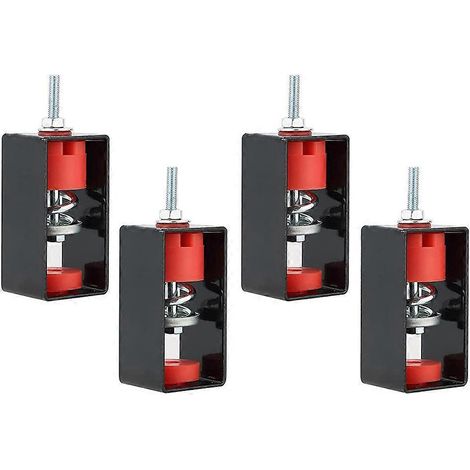 Lot de 4 isolateurs de vibrations à ressort pour plafond, insonorisés et antichoc. (1/5)