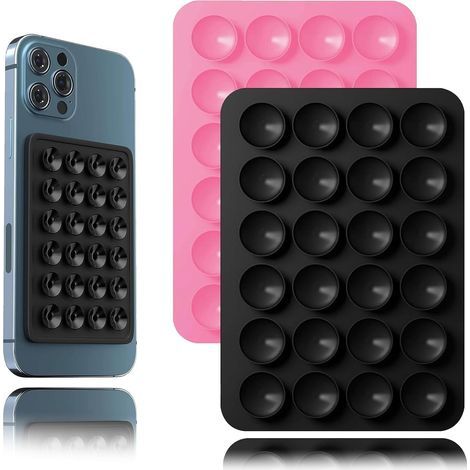 Lot de 2 supports de téléphone portable à ventouse, support de téléphone pour voiture, support de téléphone portable à ventouse, ventouse durable pour téléphone portable (1/5)