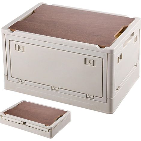 Boîte de rangement pliable pour l'extérieur, pour le camping, le camping, le camping, les grands outils de rangement de véhicule pour pique-nique, pêche, voyages en voiture, randonnée, camping (1/5)
