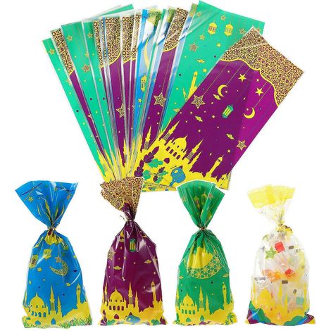 Sachets cadeaux pratiques pour la fête de l'Aïd Moubarak (100 pièces) - Idéal pour les célébrations (1/5)