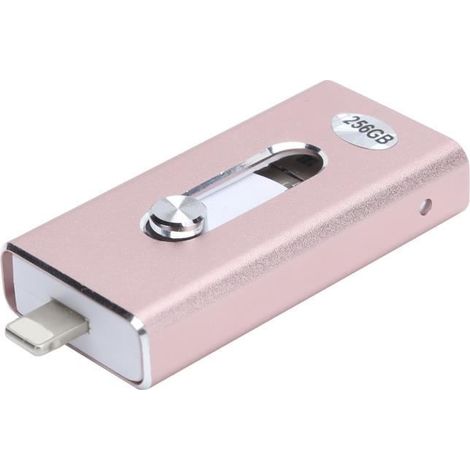 Clé USB 3-en-1 256 Go – OTG, compatible Android, iOS, Windows – Haute vitesse – Stockage mobile (1/3)