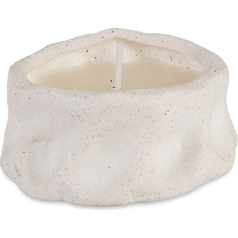 Bougie - Céramique blanche - ARIA - 8x3,5 cm (1/2)