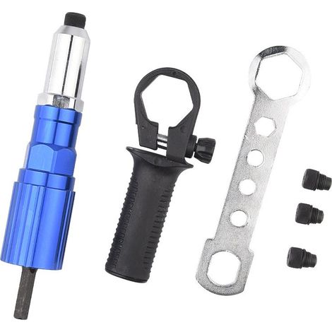 Adaptateur de rivets aveugles à pinces à riveter - Embouts à riveter pour visseuse sans fil et perceuse (1/5)