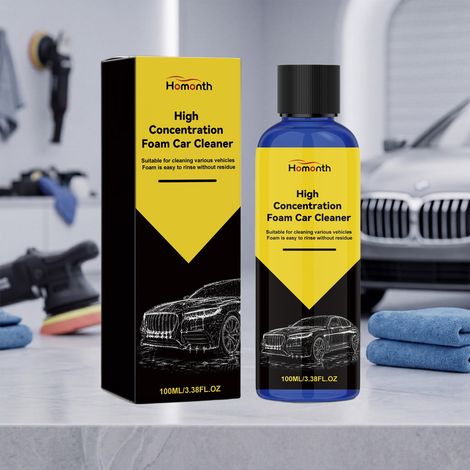 High-concentration foam car cleaner for daily cleaning, stain removal, and restoration of car paint surfaces -- 100ml (1/5)
