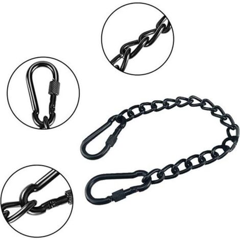 Chaîne d'extension - - Inox - 250 kg - 66 cm - 2 mousquetons (1/4)