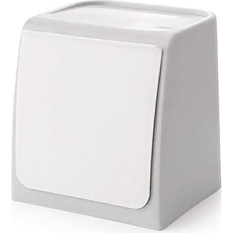 Mini Poubelle Murale, Coupelle Collecte Déchets Cuisine sans Poinçon, Bac Poubelle Collecteur pour Cuisine, Salle de Bain,WC,Bureau - Gris