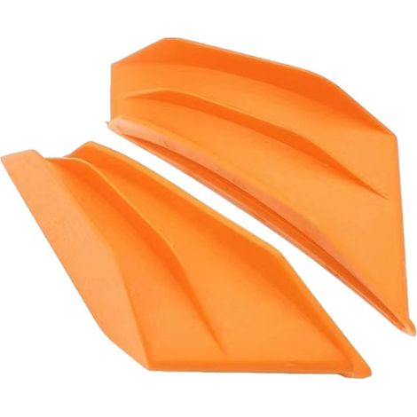Winglets de carénages de moto  Kit spoiler ABS  Ailes aérodynamiques épaisses avec finition résistante à la décoloration et ajustement à la pâte  Pour motos de course d'imitation, protection du (1/5)