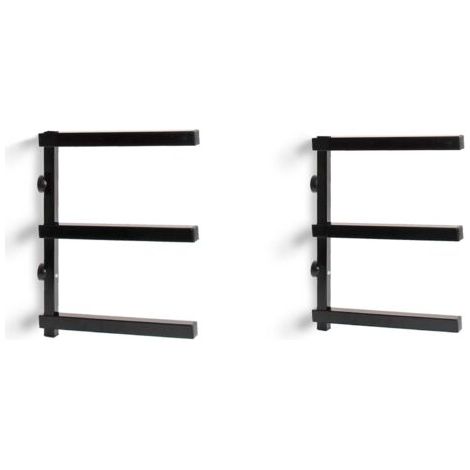 2X Étagère Cantilever à 3 Niveaux – 310 x 30 x 455 mm – Capacité de Charge Max. 150 kg, 50 kg/Niveau – en Acier – pour Stockage Rangement de Bois (1/4)
