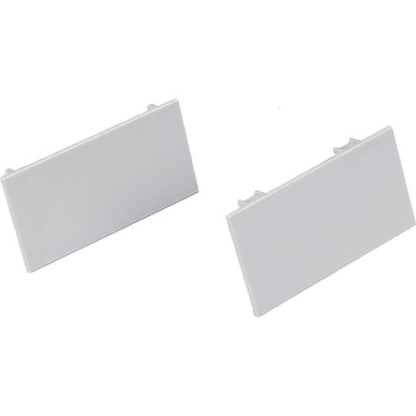 Coppia Tappi Tappini Termine Per Chiusure Profilo Barra Alluminio Da Parete Luce Indiretta BA0006 (1/2)