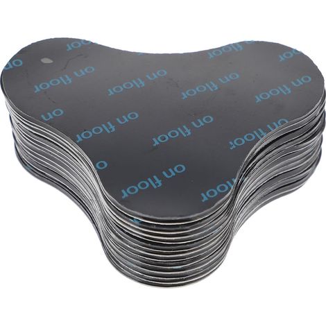 Rutschfeste Teppichaufkleber für schwarze Teppiche, 12-teiliges Set PU und PVC, ablösbarer Klebstoff, zur unauffälligen Befestigung von Teppichen und Läufern (1/5)