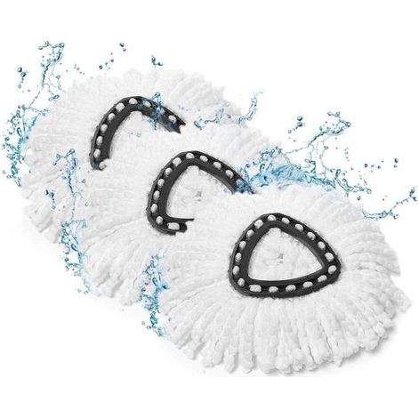 Lot de 3 têtes de rechange pour serpillère Vileda Tête de rechange EasyWring & Clean Fibres extra épaisses sans effilochage du[378] (1/3)