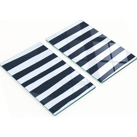 Planches décoratives multifonctionnelles pour cuisine, bandes de verre trempé 2 x 30 x 52 cm (1/5)