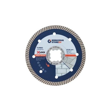 WS24 Disco de diamante X-Lock® Premium gres porcelánico 125 mm - WS24-100435 (1/5)